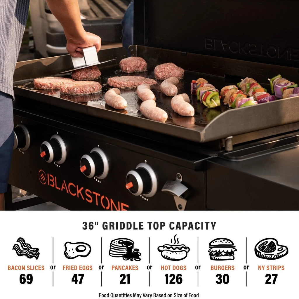 Blackstone Original 4-Burner 36in Propane Omnivore Griddle With Hard Cover - 2177