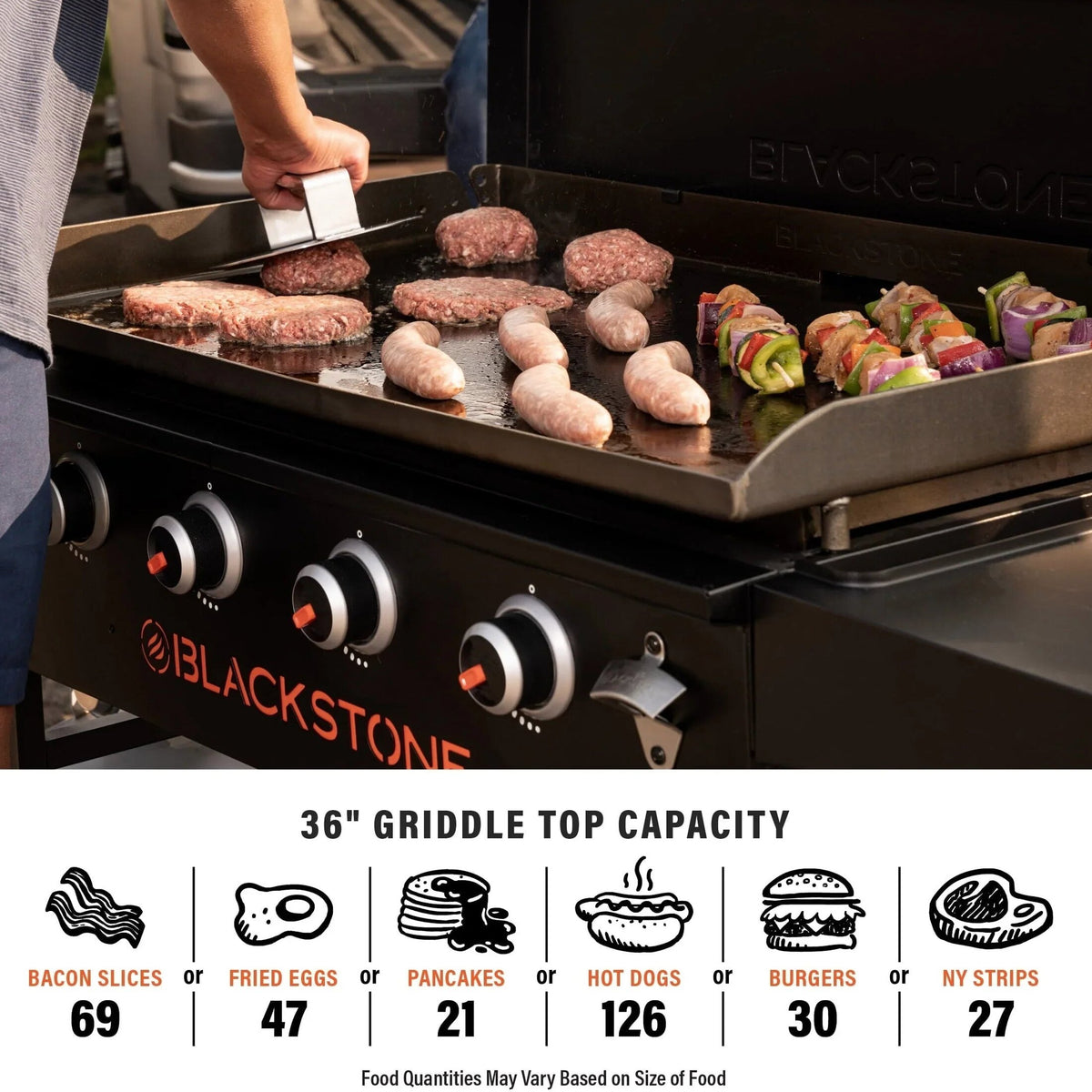 Blackstone Original 4-Burner 36in Propane Omnivore Griddle With Hard Cover - 2177