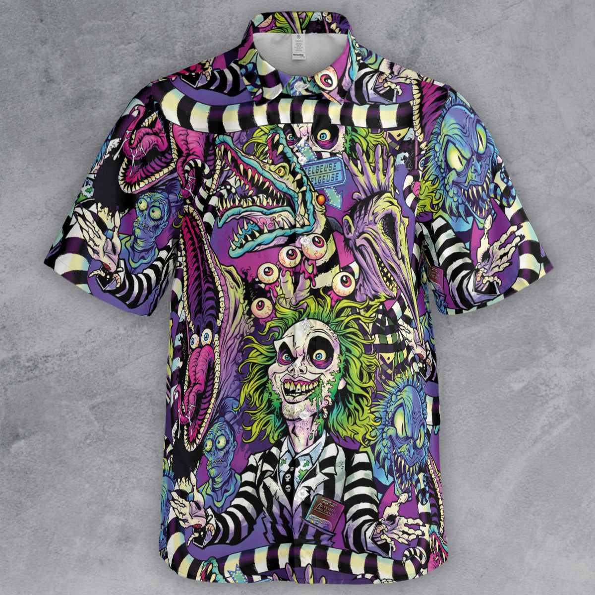 Stay Spooky Beetlejuice Button Down Shirt