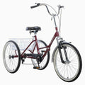 Mantis Tri-Rad Folding Adult Tricycle, 24 in, 6-Speed