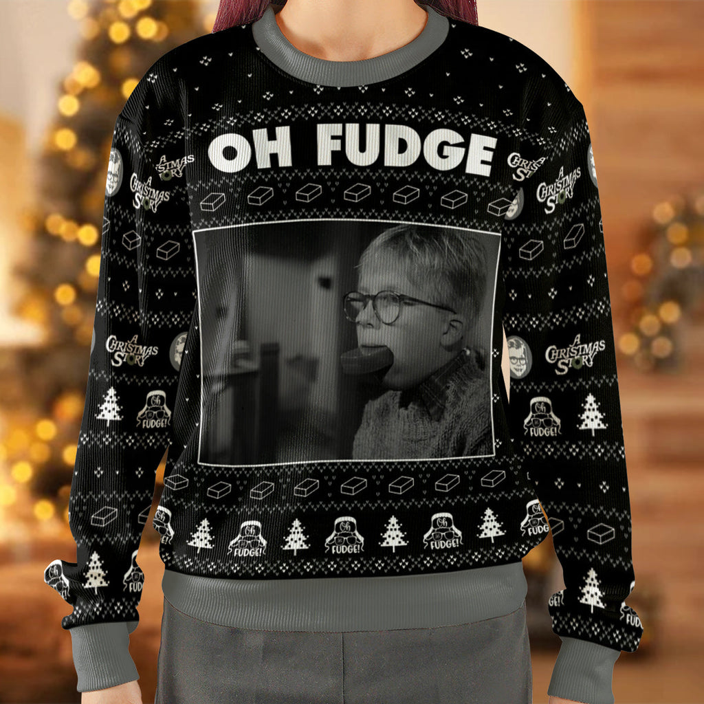 Oh Fudge Ugly Christmas Sweatshirt