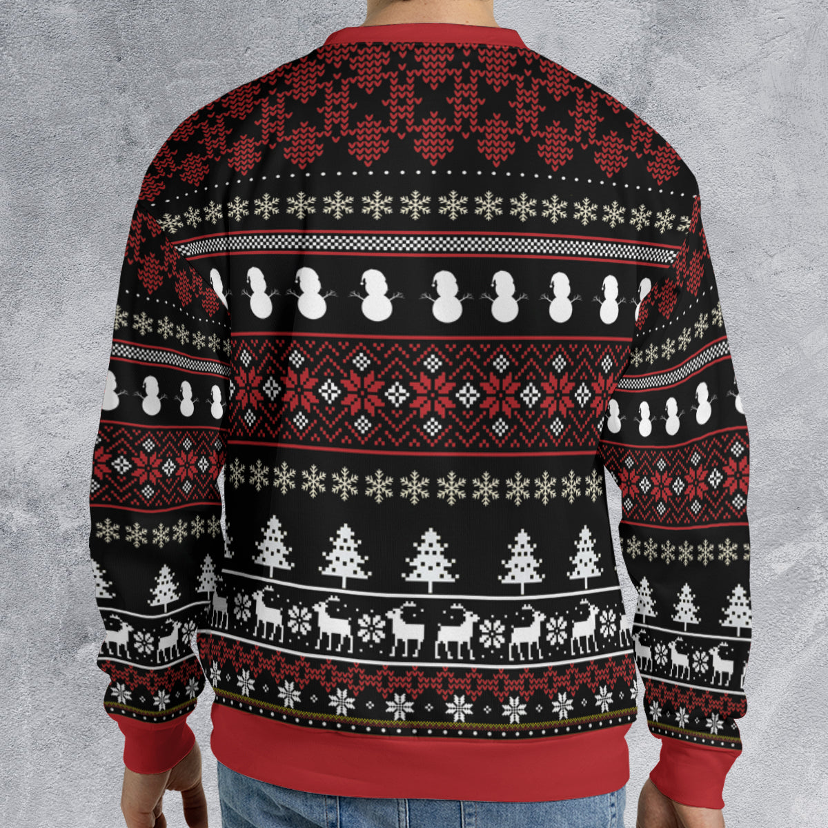 Holiday Magic White Christmas Ugly Christmas Sweatshirt