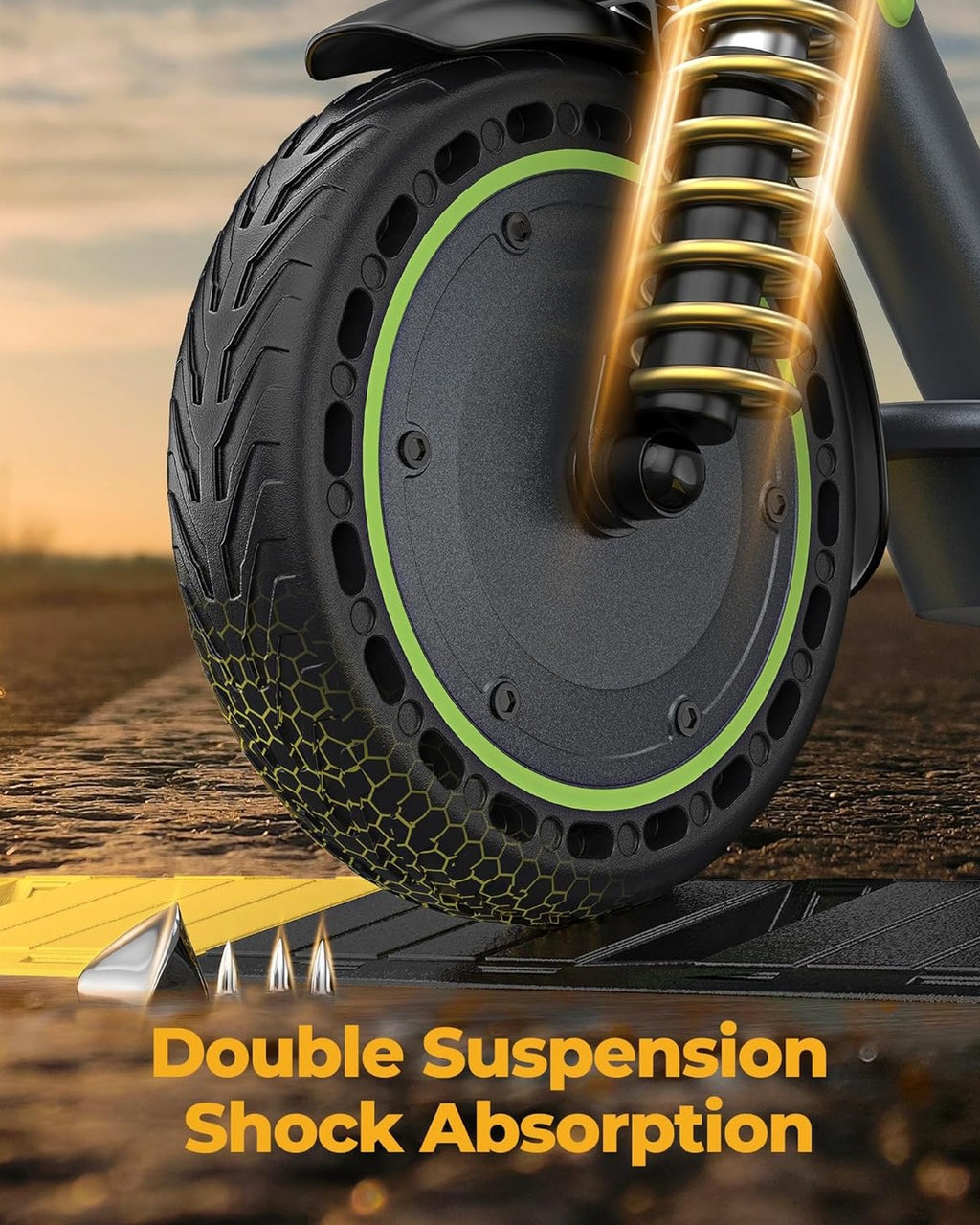 Roinside Electric Scooter, 8.5 in Solid Tires, 350W, 19 MPH, 21-23 Miles - UP12 Plus