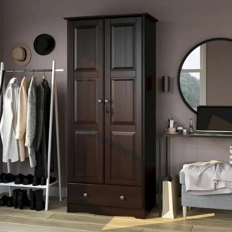 Palace Imports Solid Wood Flexible Wardrobe Armoire 31.5w x 72h x 20.9d