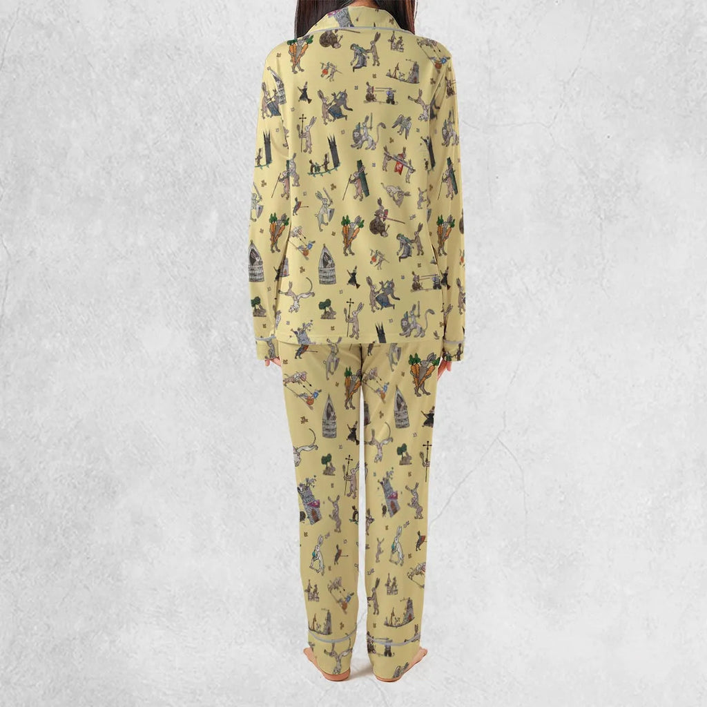 Killer Rabbit The Medieval Marginalia Pajamas Set