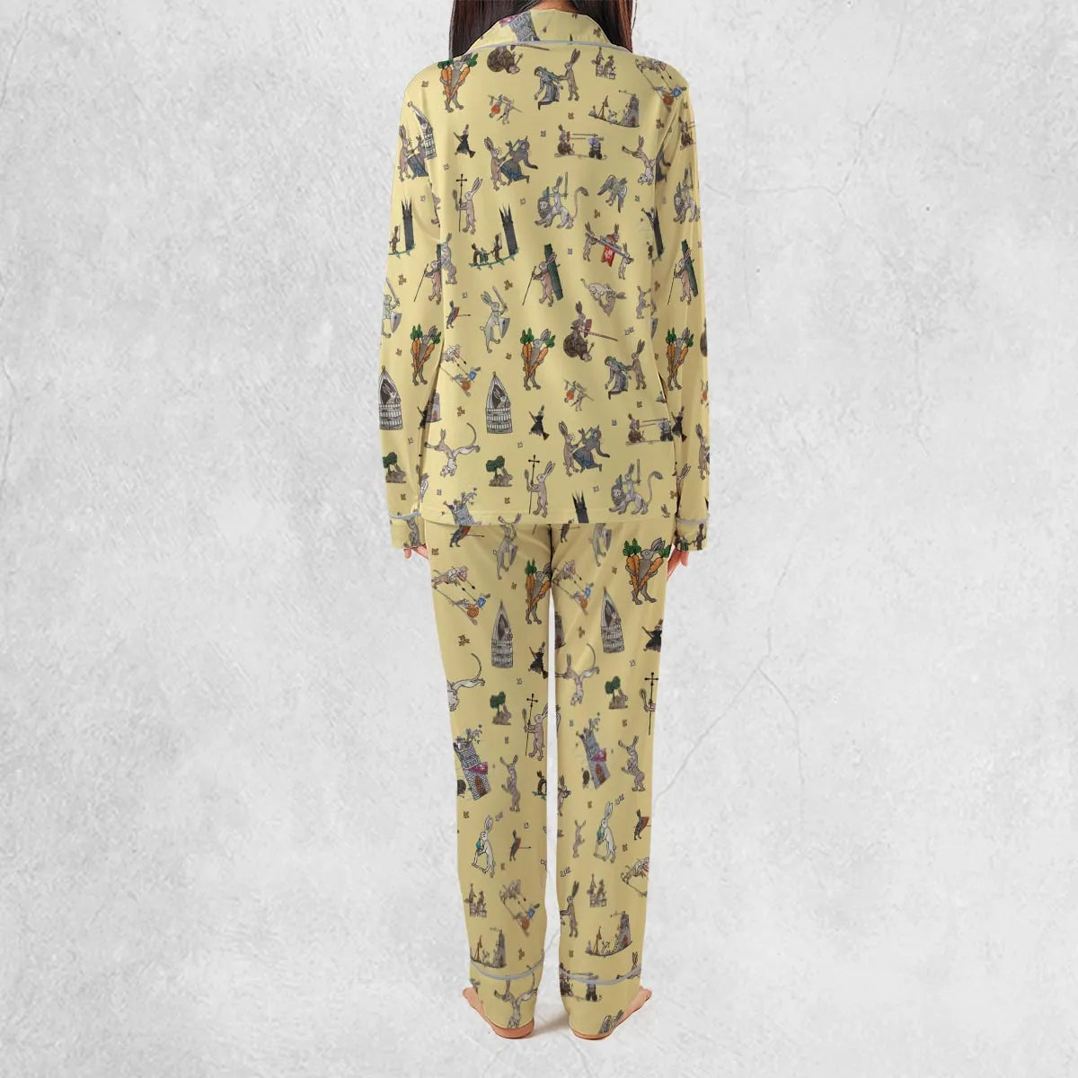Killer Rabbit The Medieval Marginalia Pajamas Set