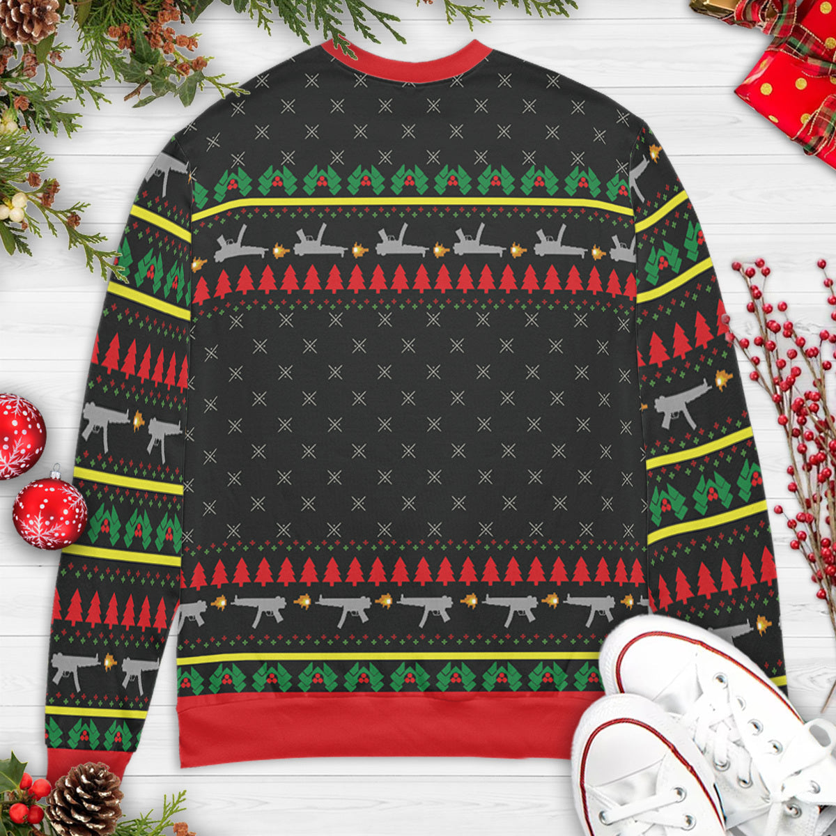 Invited To The Christmas Party Die Hard Ugly Christmas Sweatshirt