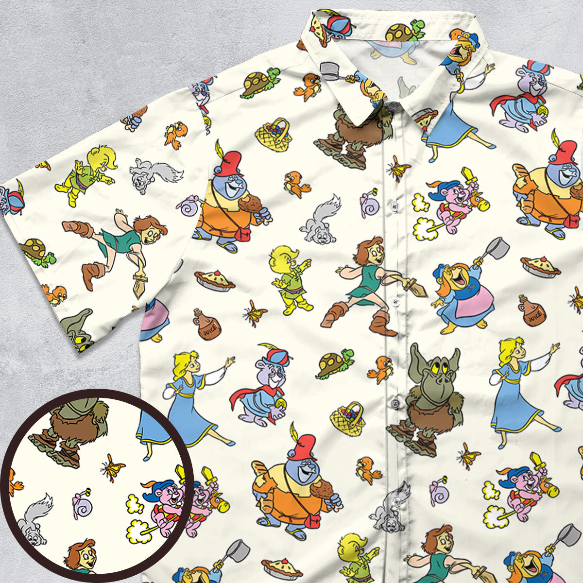 Gummi Bears Characters Button Down Shirt