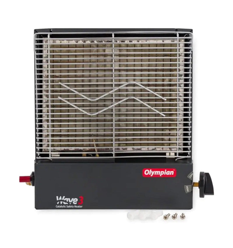 Camco Olympian Wave 3 Catalytic Heater, 1,600-3,000 BTUs, Multicolor - 57331