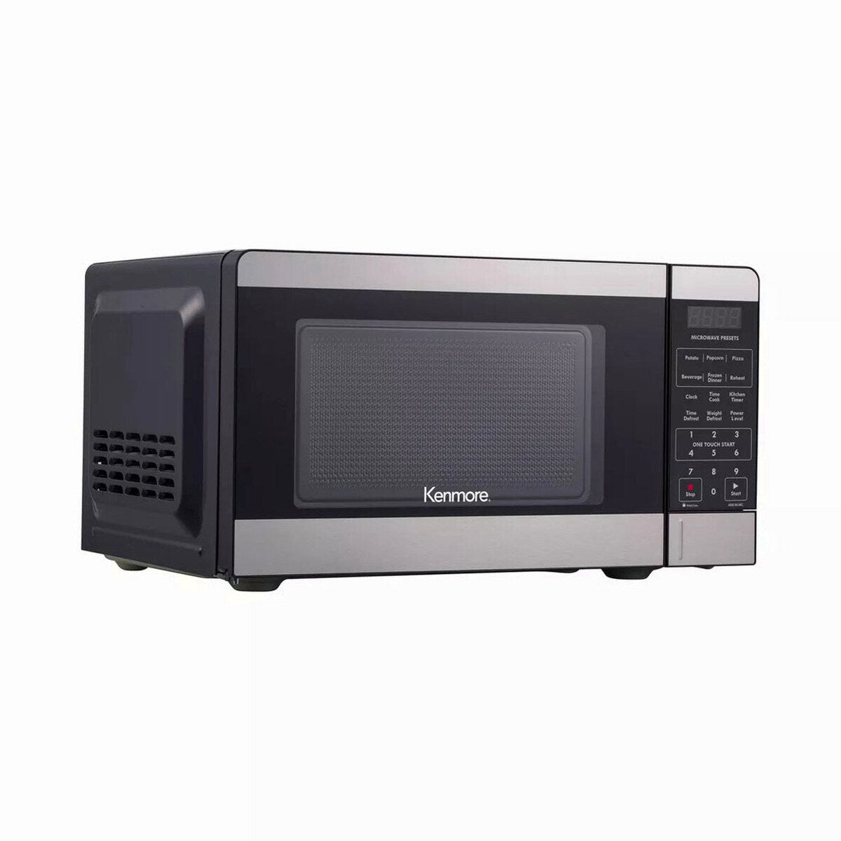 Kenmore Countertop Microwave Oven, 0.7 Cu Ft, 700W, Stainless Steel - Digital Display