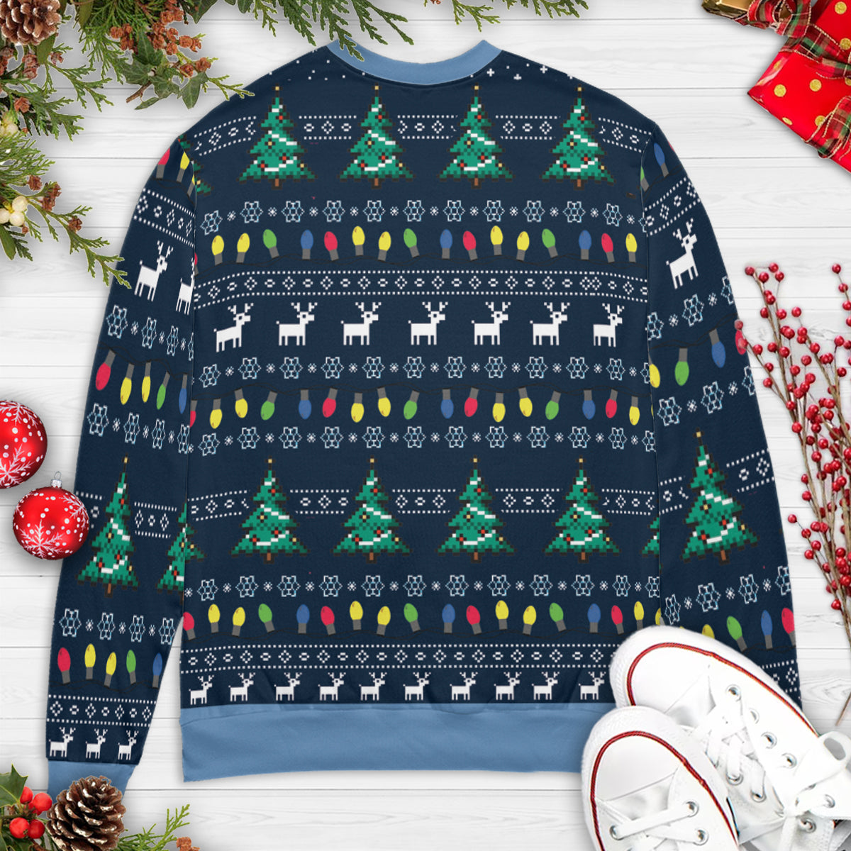 Careful Of The Icy Patch Ma Bear Ugly Christmas Sweatshirt