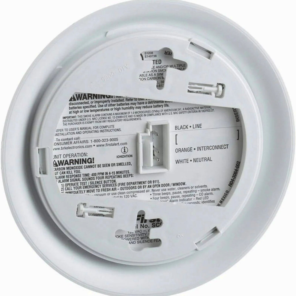 BRK Hardwired Smoke And Carbon Monoxide Detector 2 Pack With 9-Volt Battery Backup - 2X-SC9120B