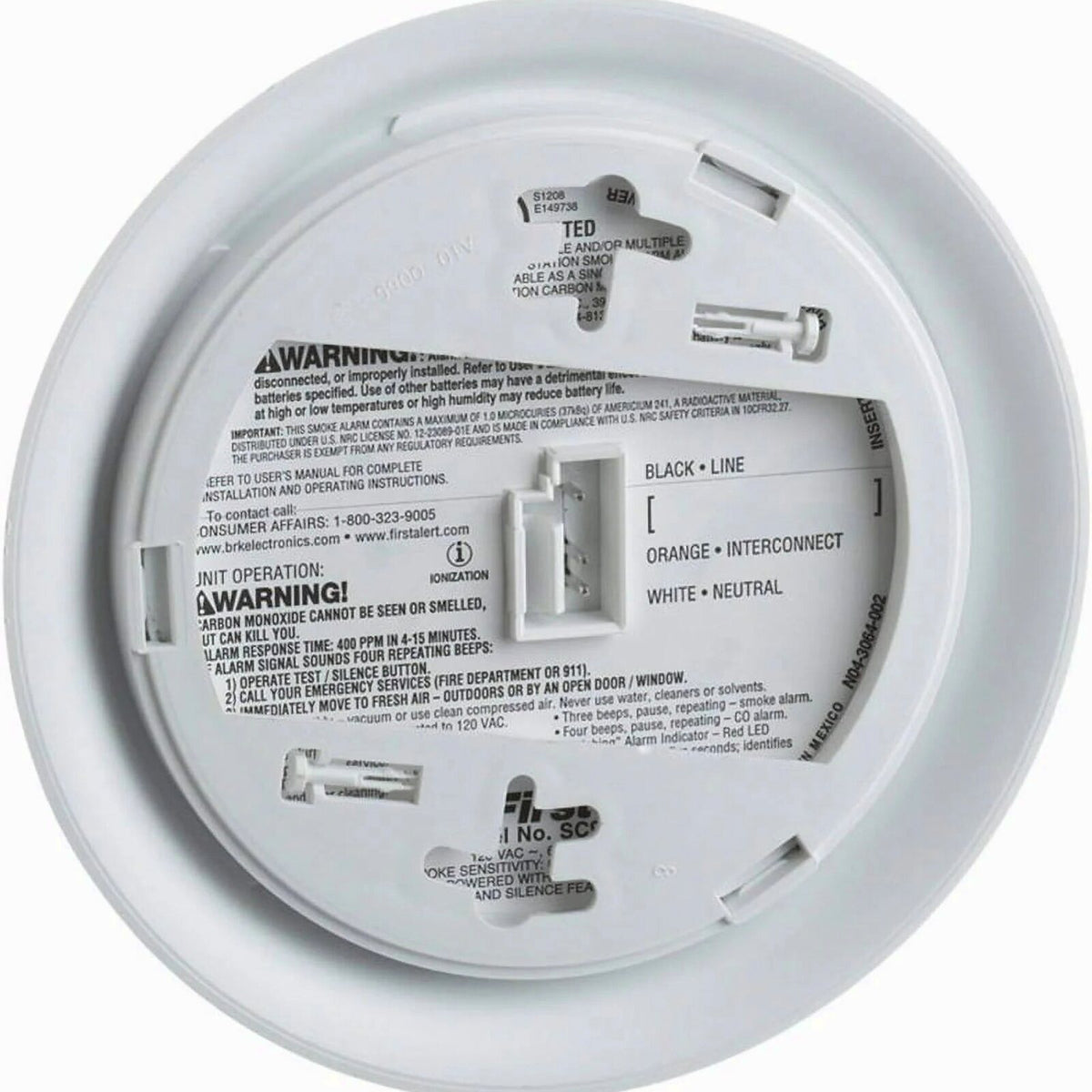BRK Hardwired Smoke And Carbon Monoxide Detector 2 Pack With 9-Volt Battery Backup - 2X-SC9120B