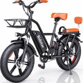 Electric Adult E-Bike 750W 48V 15AH 20in x 4.0 Fat Tire 2 Seater - UL2849