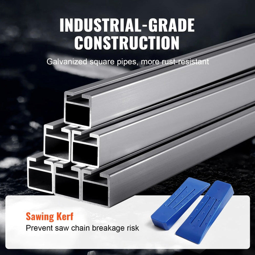 VEVOR Chainsaw Mill, Galvanized Steel, 14-36 in Guide Bar, 0.2-11.81 in Cutting Thickness