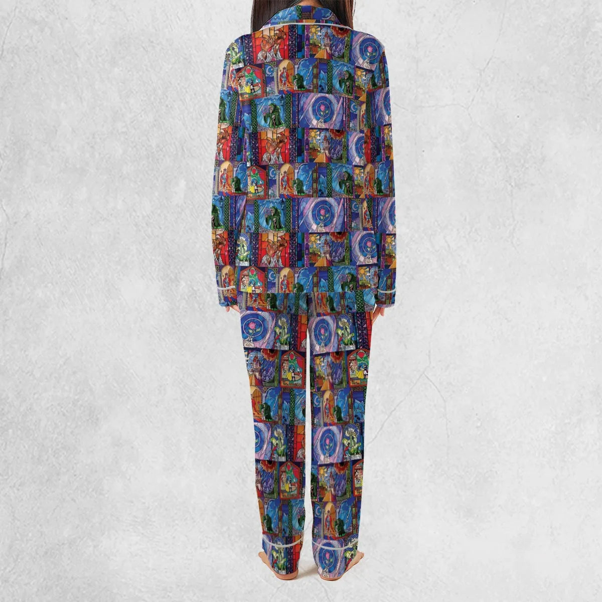 Beauty And The Beast Story Windows Pajamas Set