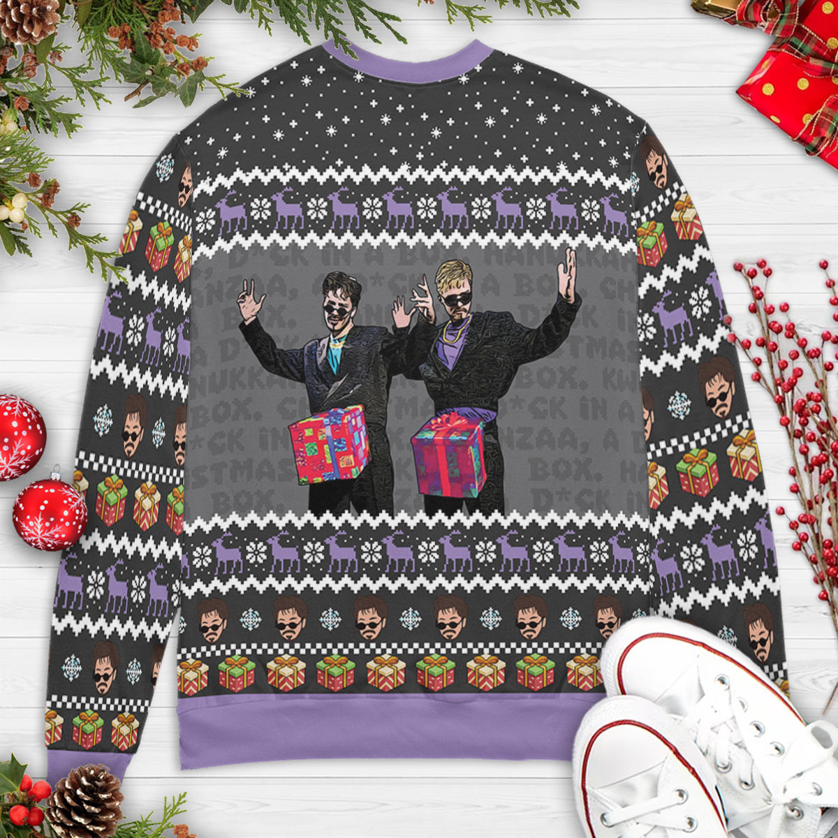 D in the Box Christmas SNL Ugly Christmas Sweatshirt