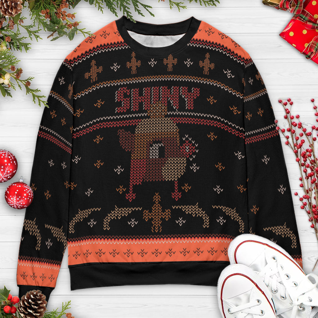 Rudolph Shiny Ugly Christmas Sweatshirt