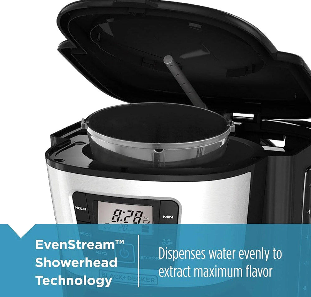 BLACK+DECKER 12-Cup Thermal Coffee Maker With Insulated Stainless Steel Carafe - CM2035B