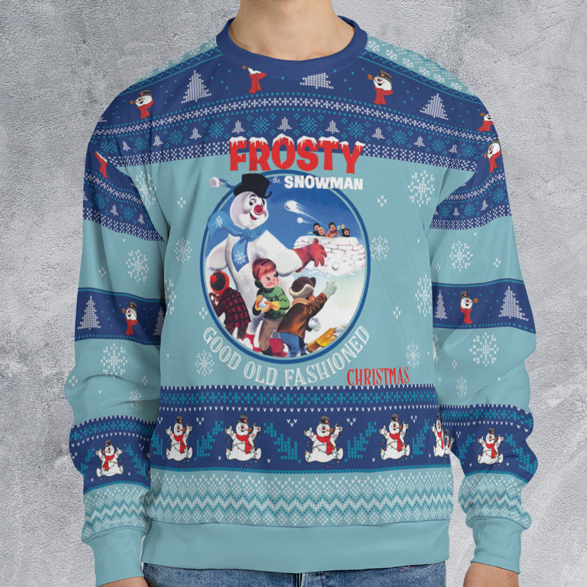 Frosty Snowman Ugly Christmas Sweatshirt