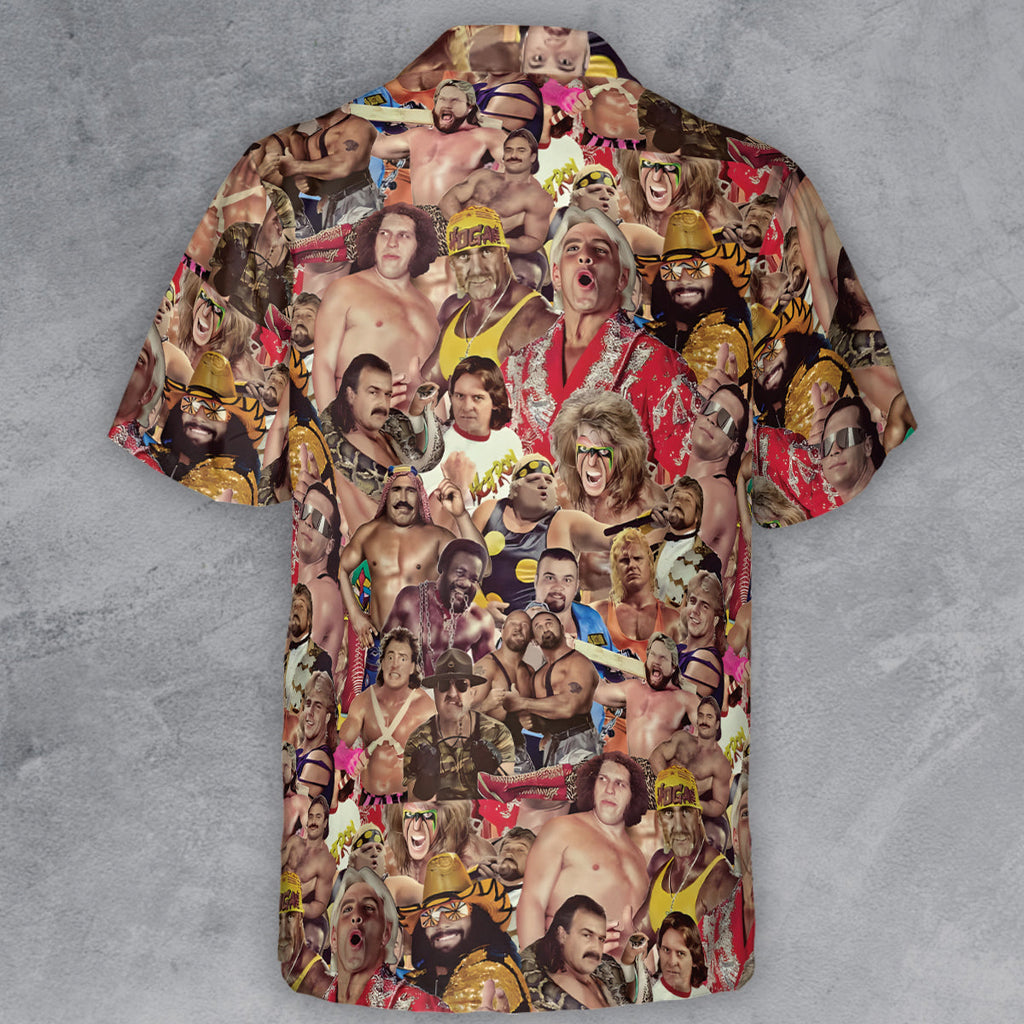 Pro Wrestlers Button Down Shirt