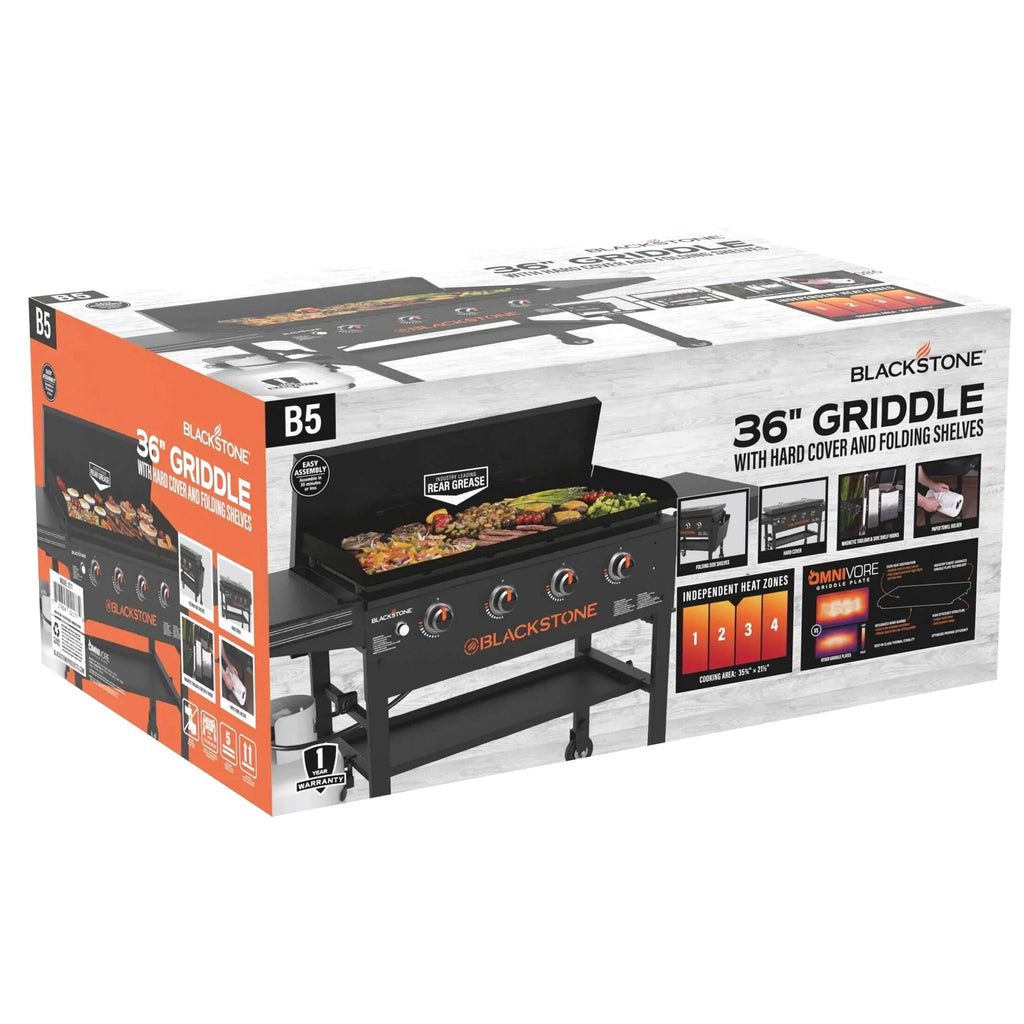 Blackstone Original 4-Burner 36in Propane Omnivore Griddle With Hard Cover - 2177