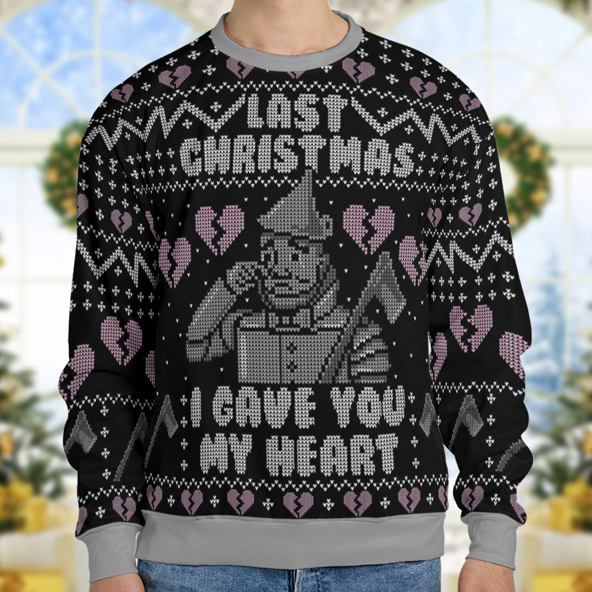 Heartbreaker The Tin Man The Wizard of Oz Ugly Christmas Sweatshirt