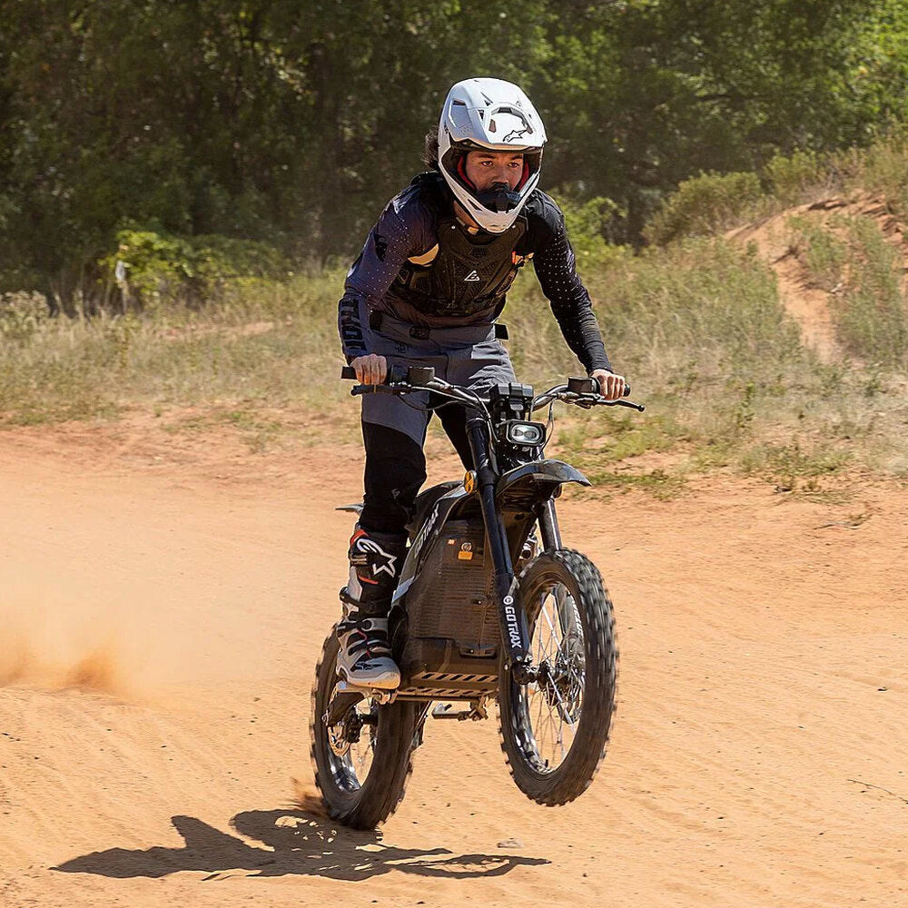 GoTrax Everest Electric Dirt Bike - 50 mi Max Range, 53 mph Max Speed