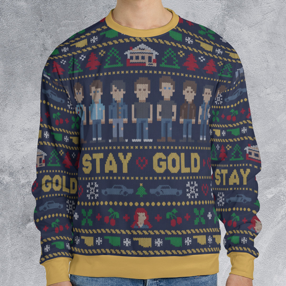 Stay Gold Ugly Christmas Sweatshirt