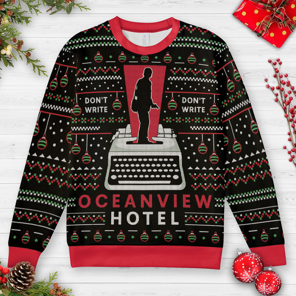 Oceanview hotel Ugly Christmas Sweatshirt