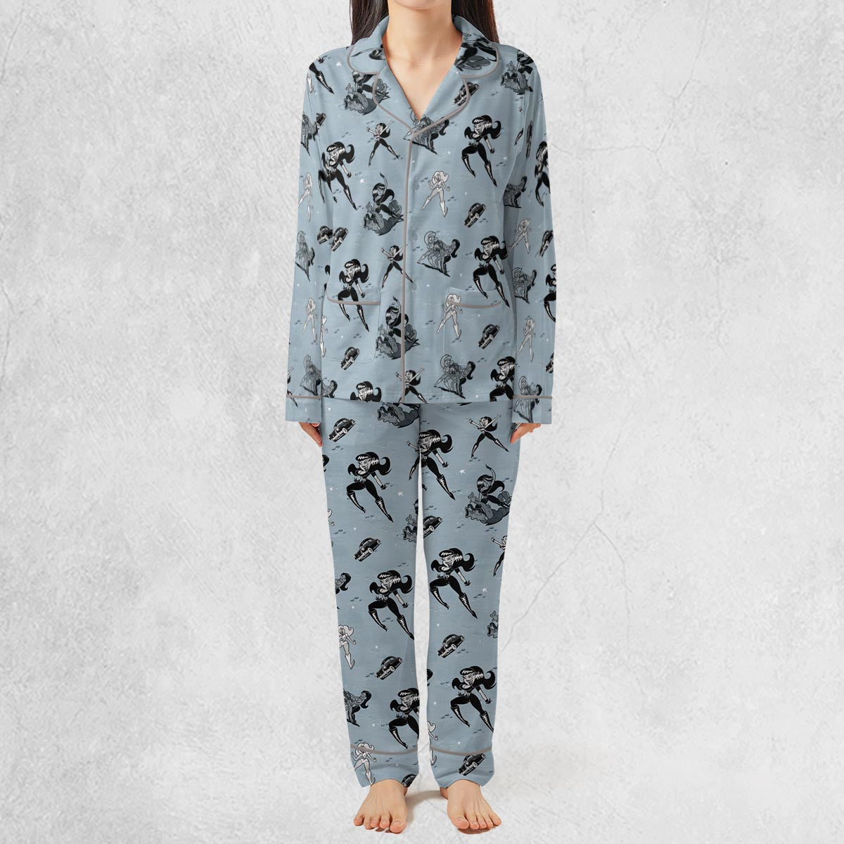 Faster Pussycat Kill Kill Characters Pajamas Set
