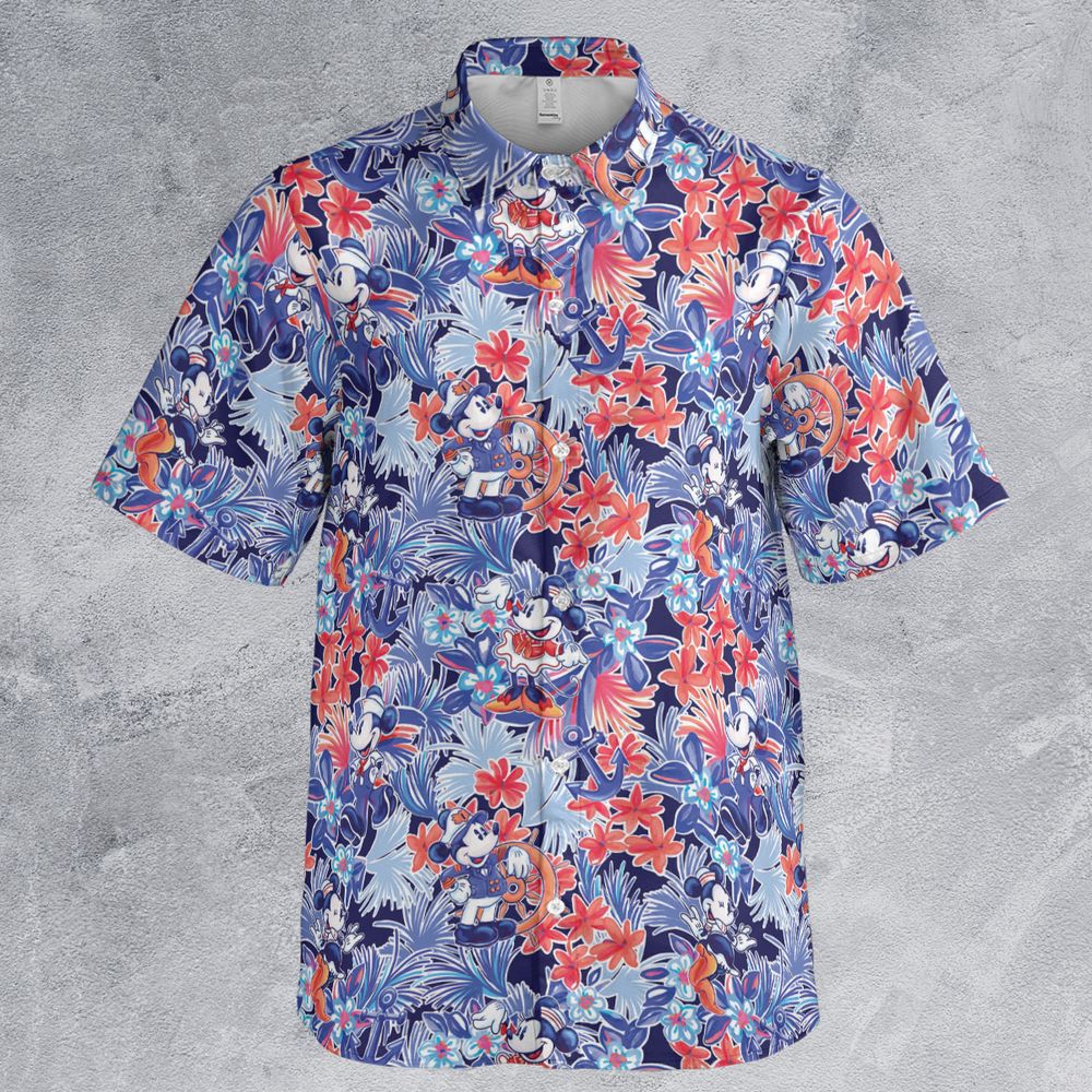 Magical Mouse Boat Trip Button Down Shirt