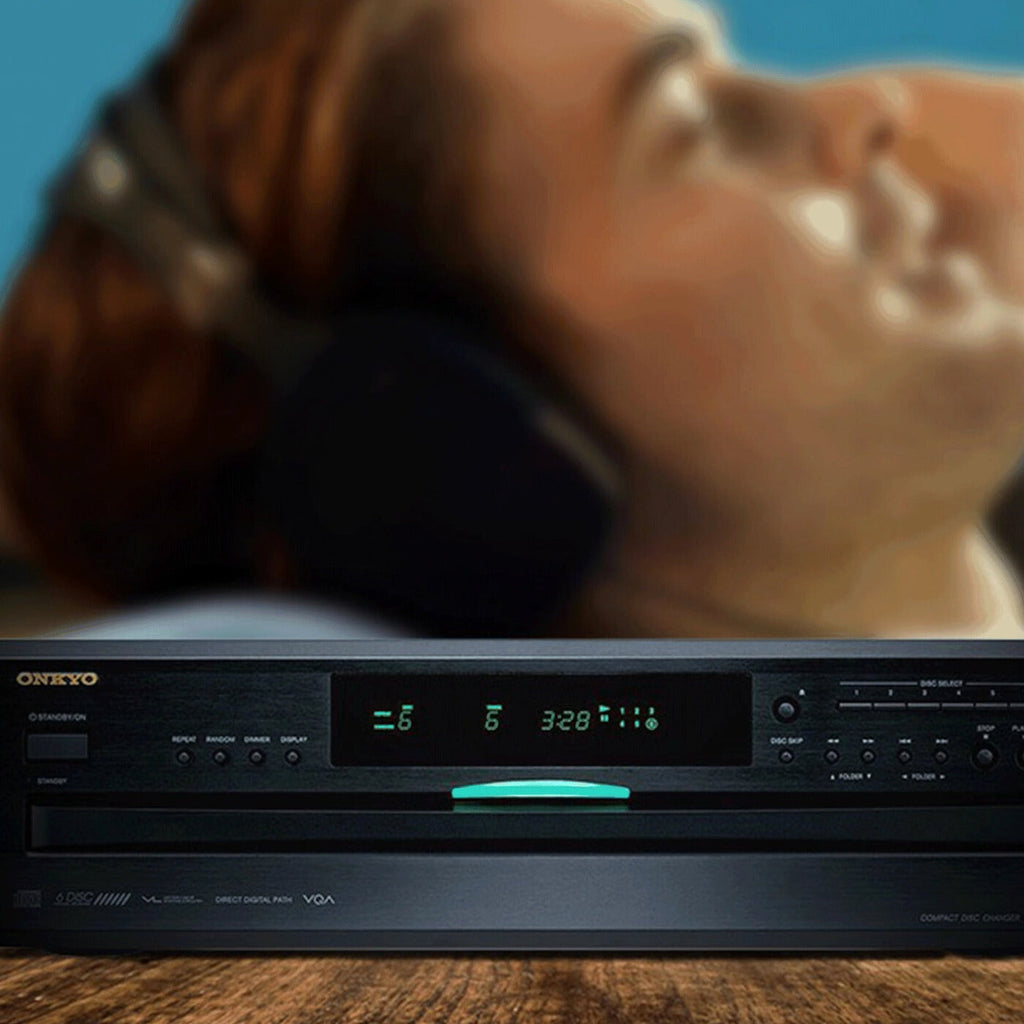 Onkyo 6-Disc CD Changer, Black - DX-C390