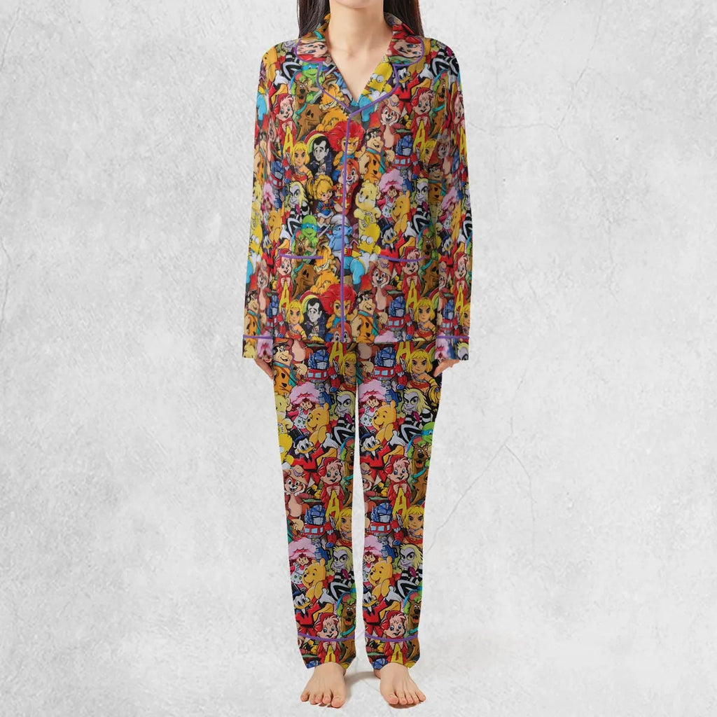 Old Cartoon Characters Pajamas Set