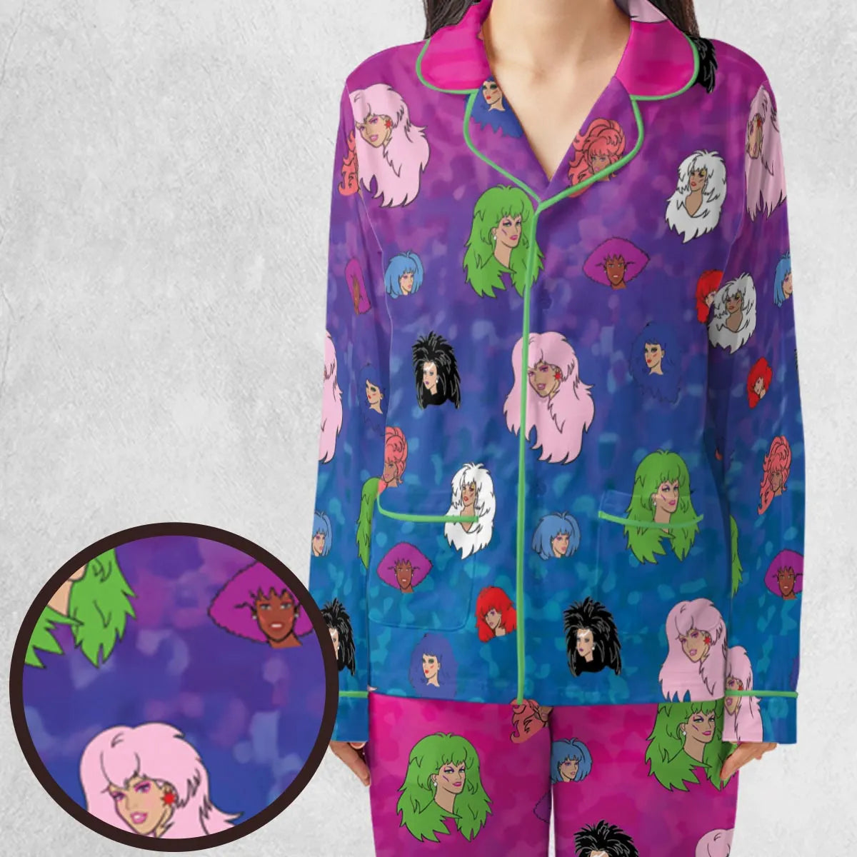 Misfits and Hologram  Jem and the Holograms Pajamas Set