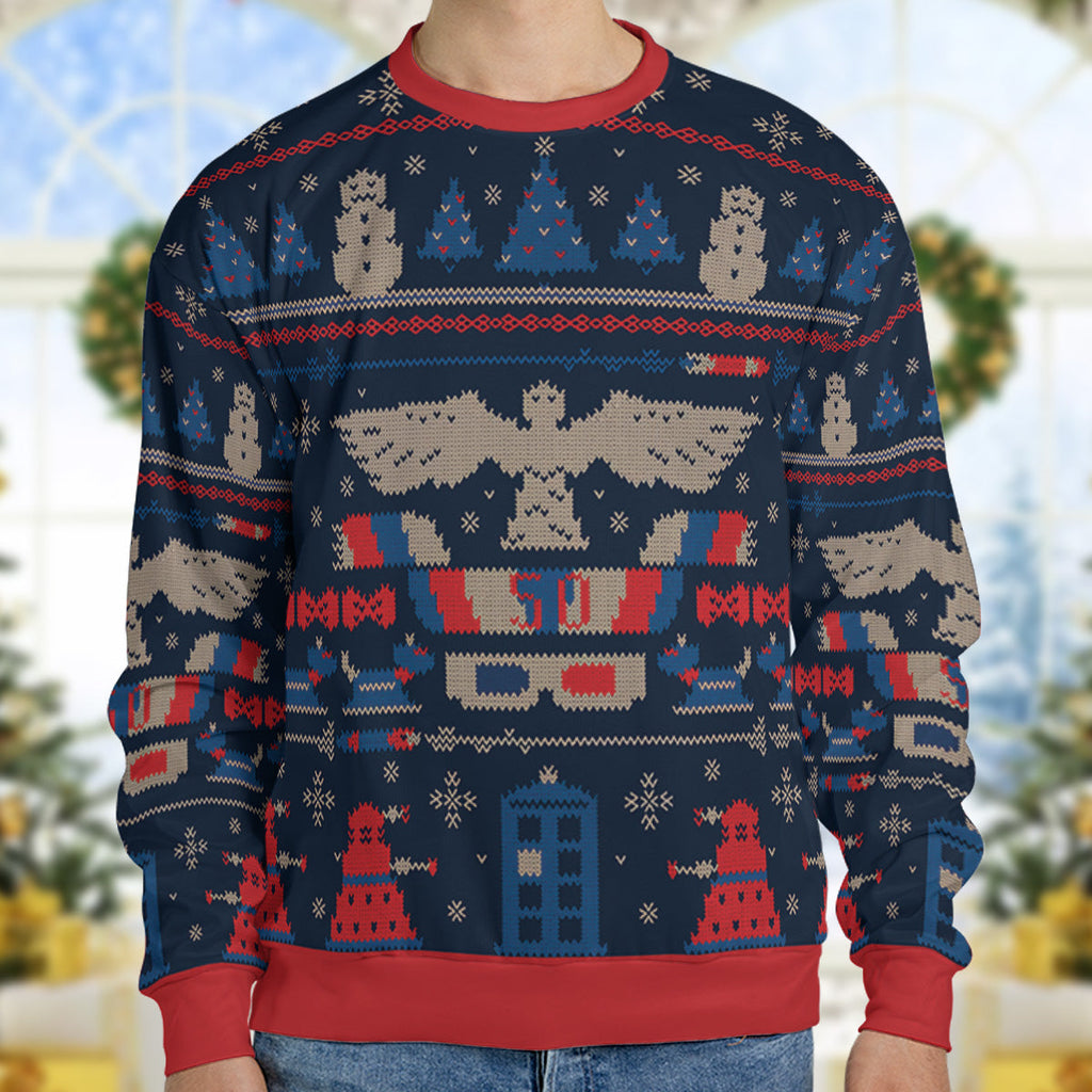 Ugly Who Doctor Who Ugly Christmas Sweatshirt