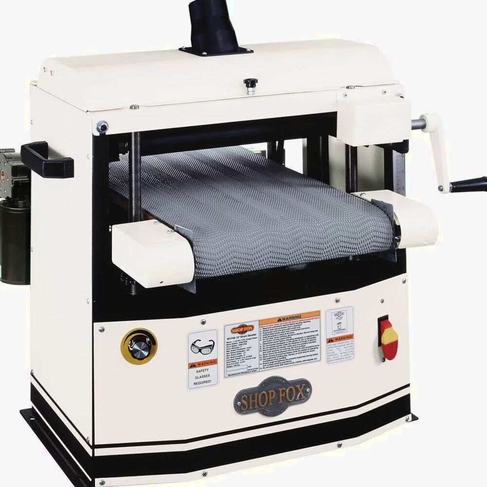 Shop Fox Bench Top Drum Sander 12 In 115V 1 1/2Hp 1 Phase