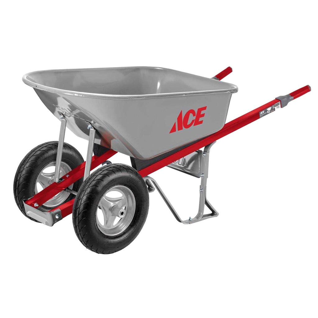 Ace Steel Contractor Wheelbarrow - 6 Cubic Foot