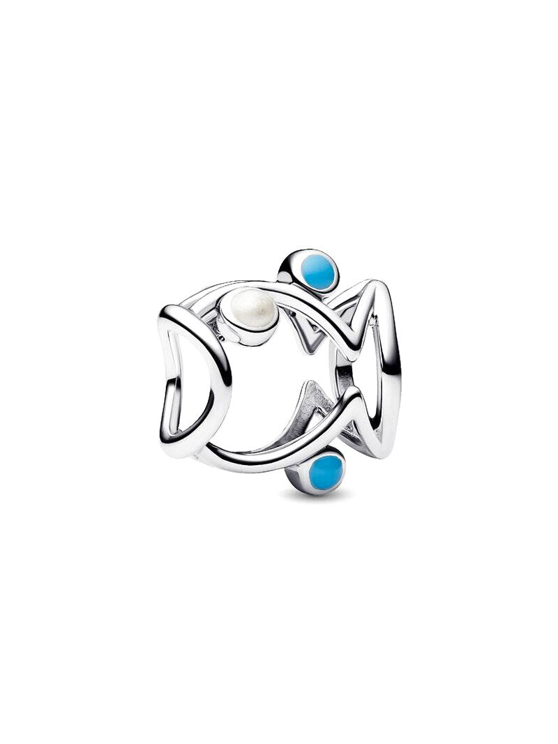 Ocean-Themed Charm Bracelet Set - Blue