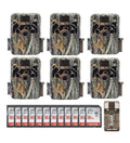 Browning Trail Cameras Dark Ops Extreme 16MP Trail Camera 6-Pack With 12 16GB SD Cards And USB 2.0 Card Reader - Dark Ops Extreme