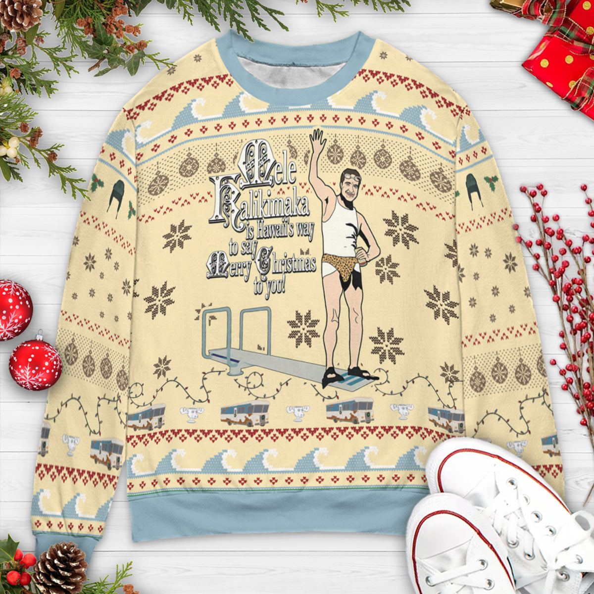 Mele Kalikimaka Ugly Christmas Sweatshirt