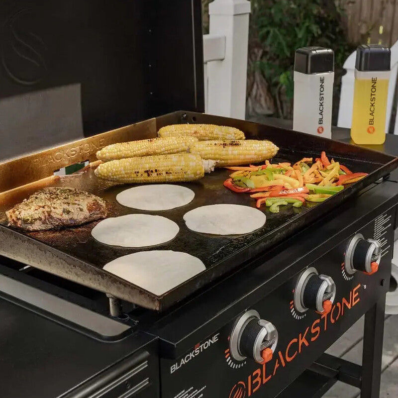 Blackstone 28-Inch 3-Burner Griddle With Hood - XL Flat Top Outdoor Grill Kit