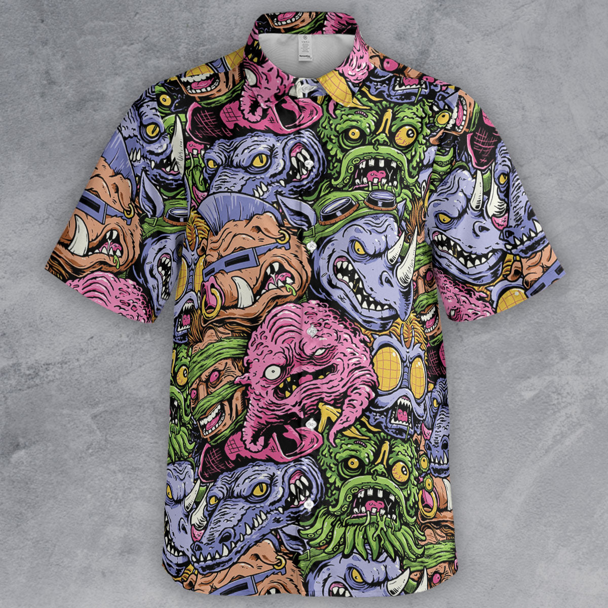 Nostalgic Villains Teenage Mutant Ninja Turtles Button Down Shirt