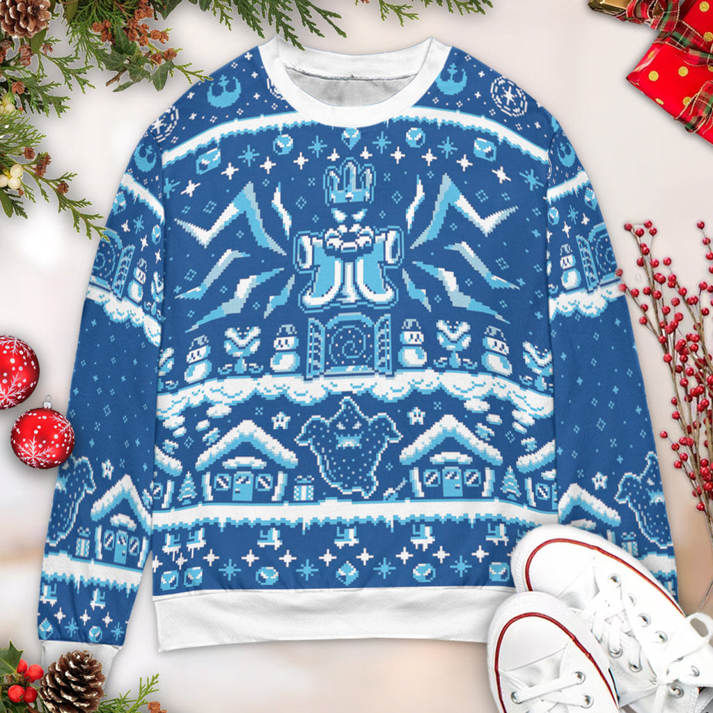 Snowman in game Ugly Christmas Sweatshirt