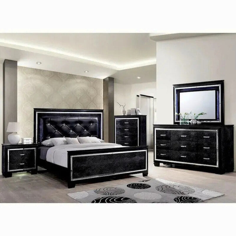 Furniture Of America 9-Drawer Wood Dresser With Mirror - Ruff Crocodile