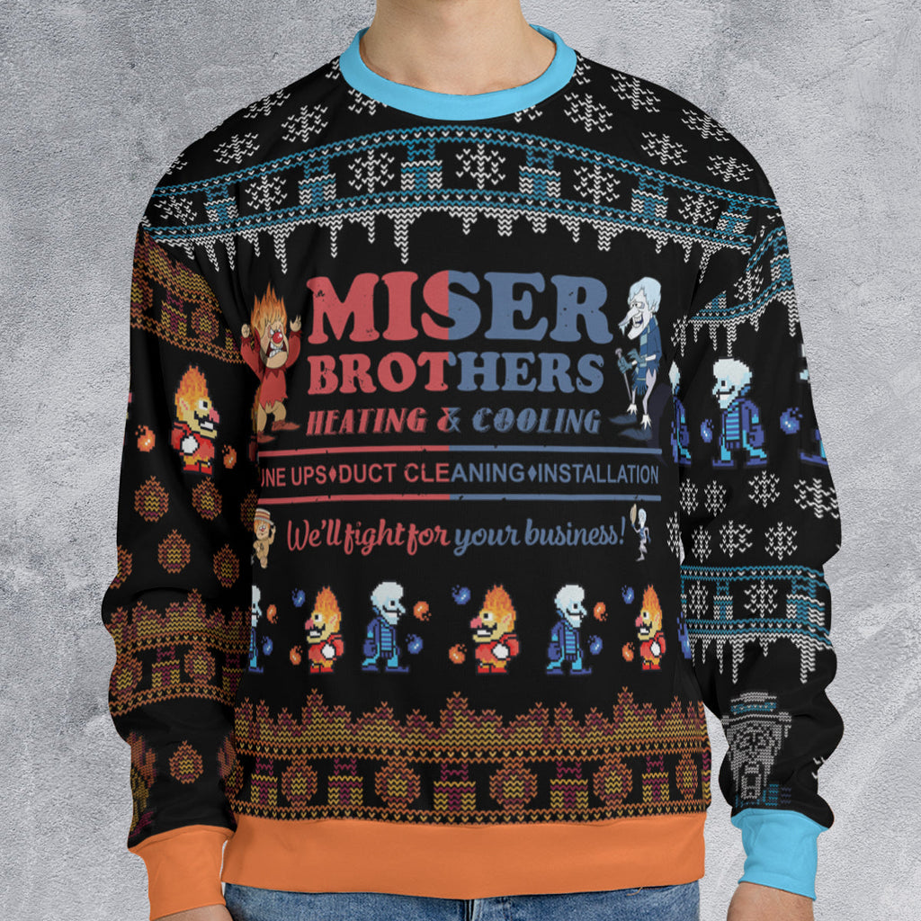 Miser Brothers Ugly Christmas Sweatshirt
