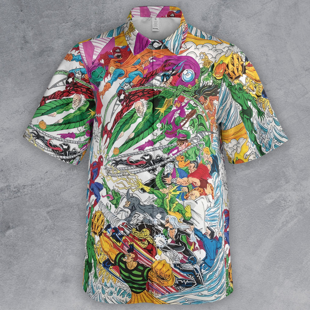 Spidey Sense Spider Man Button Down Shirt