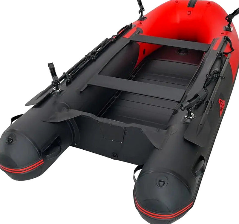 Inflatable Dinghy Tender, 8'5, Red/Black, PVC With Aluminum Floor - BT85RBK