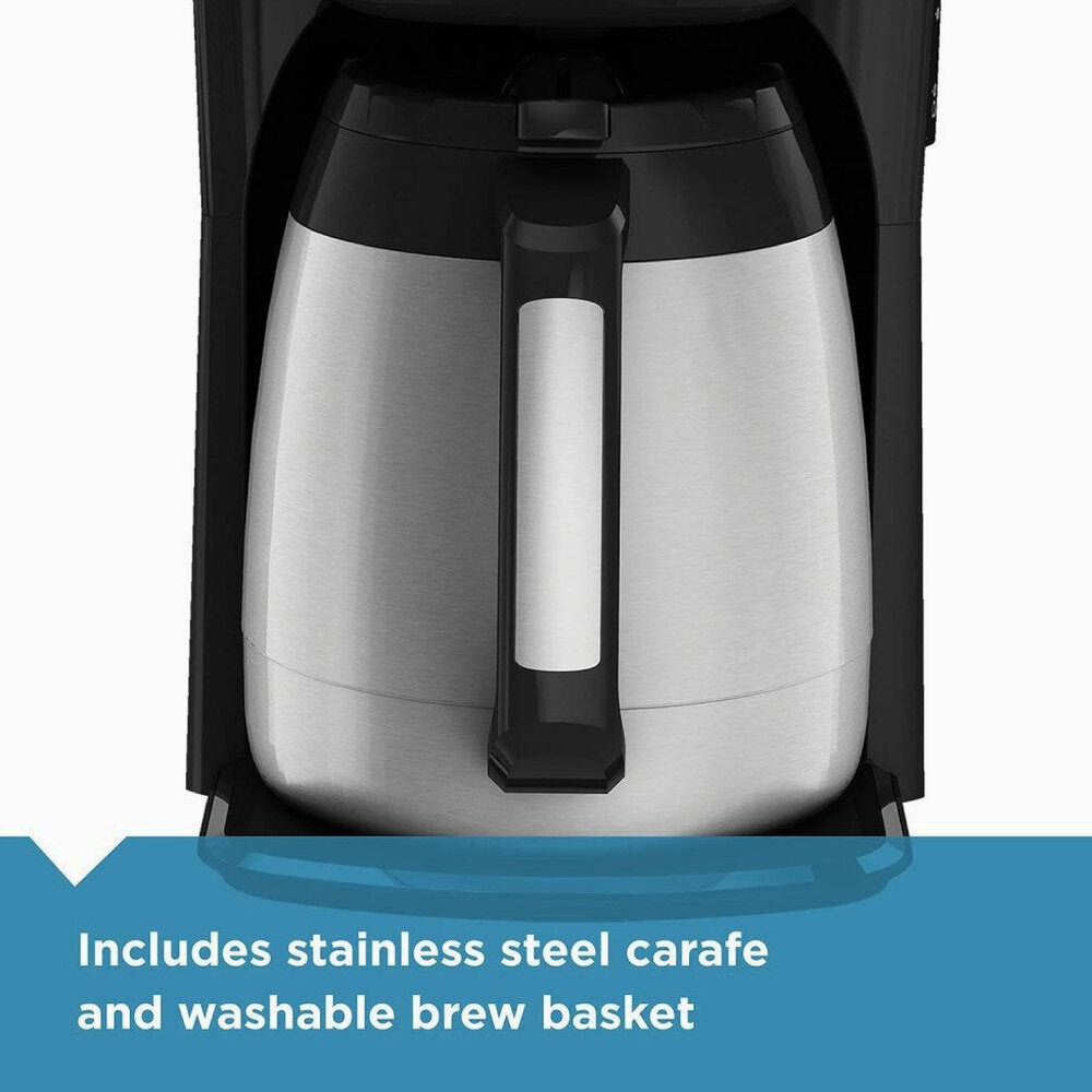 BLACK+DECKER 12-Cup Thermal Coffee Maker With Insulated Stainless Steel Carafe - CM2035B