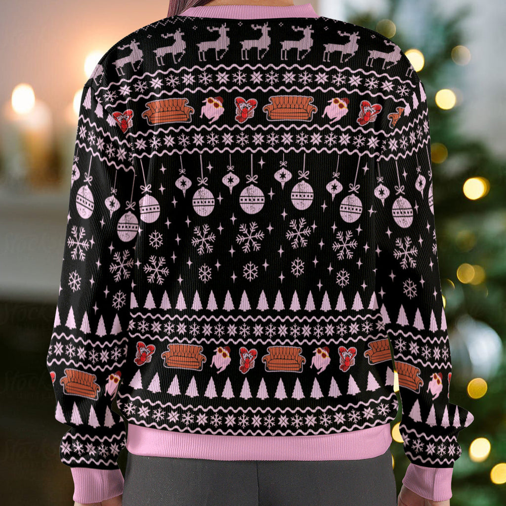 Velveteen Rabbit Chandler Friends Ugly Christmas Sweatshirt